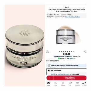 IOPE XMD Stem III Clinical Recovery Cream 50ml. Brand new!